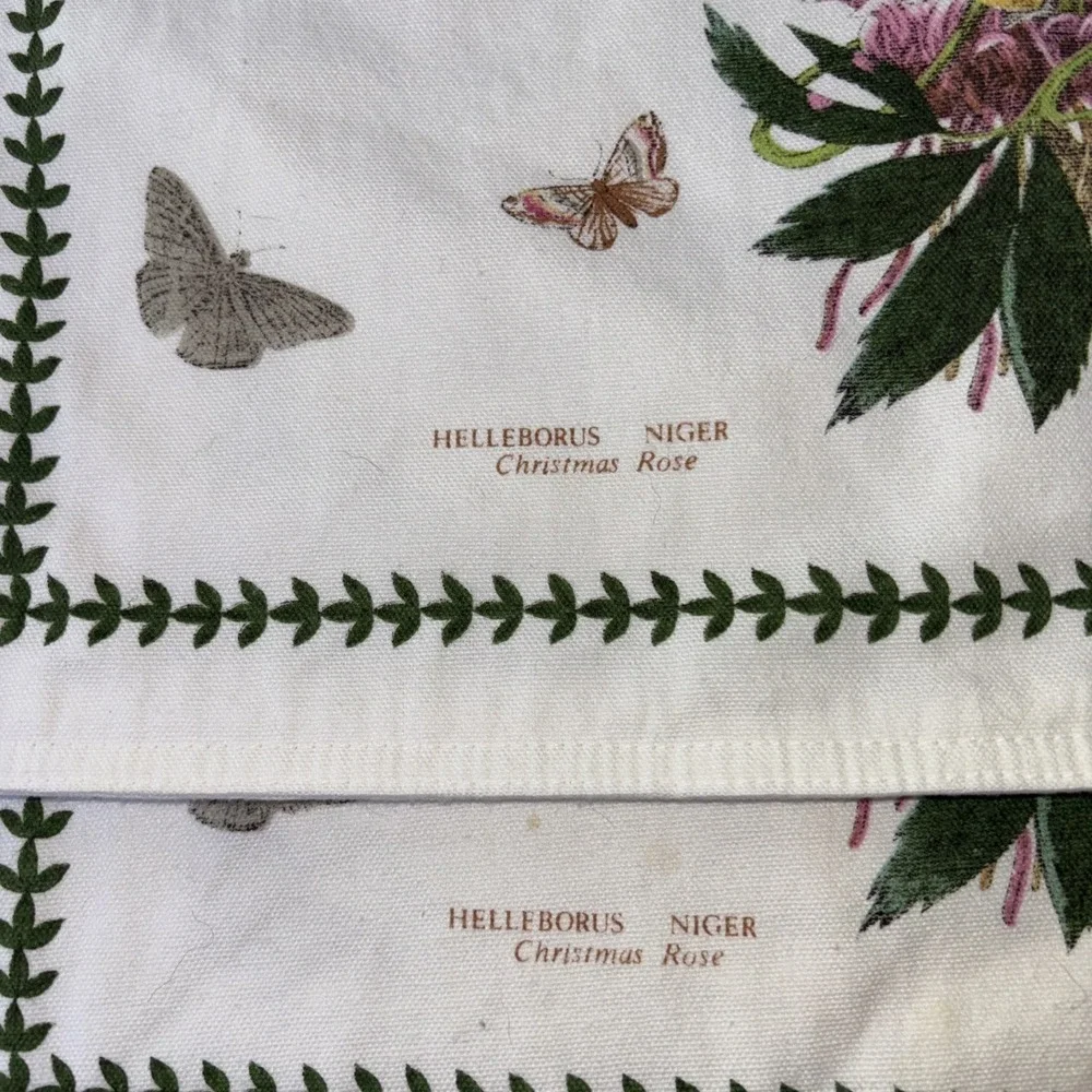 Portmeirion Placemats Set Of 3 Botanic Garden Pattern Cloth 17 1/2